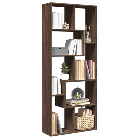 Room Divider Bookcase 67X25X161.5 Cm Engineered Wood