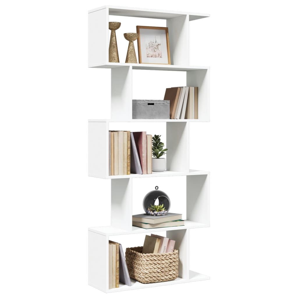 Room Divider Bookcase 6-Tier 70X24X Engineered Wood