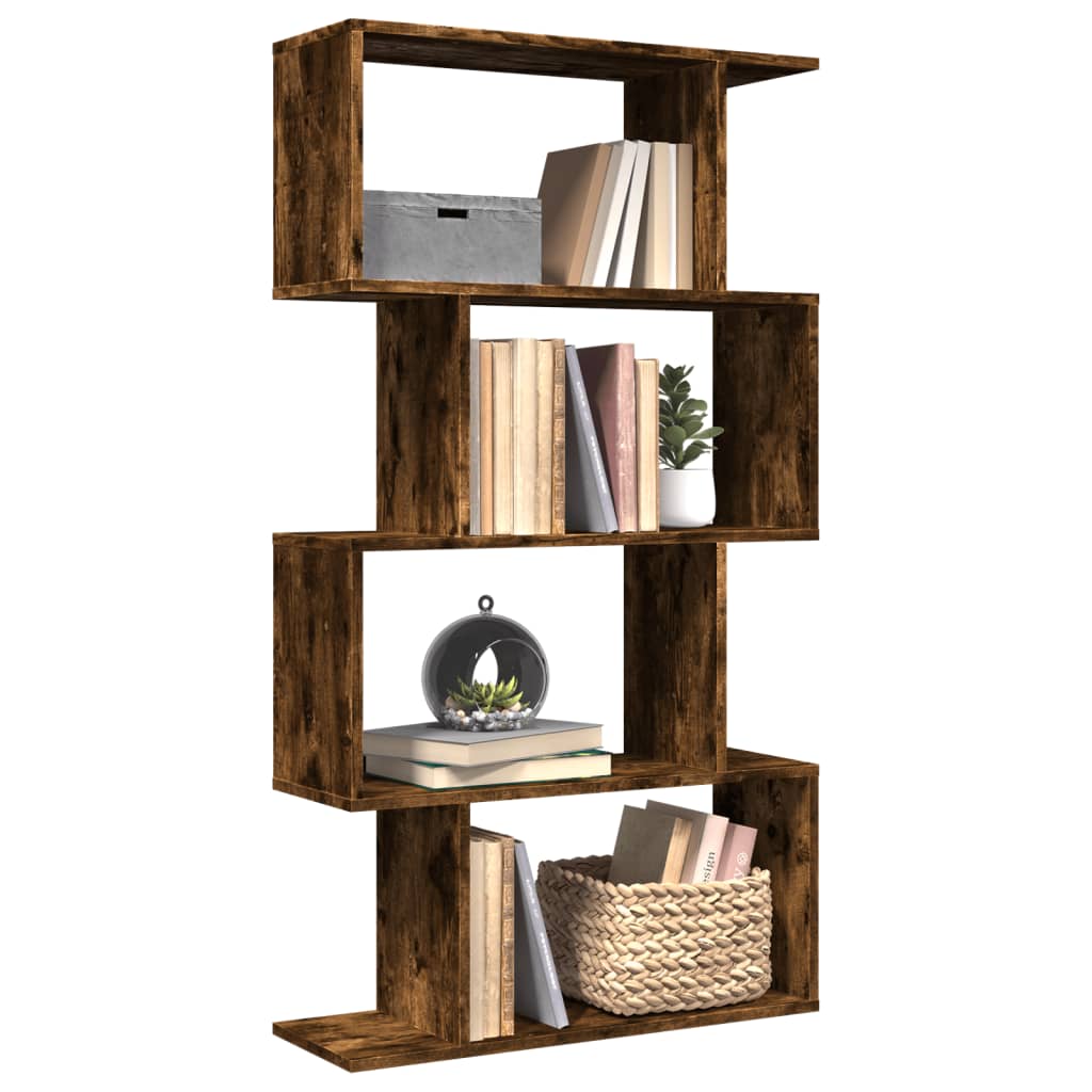 Room Divider Bookcase 6-Tier 70X24X Engineered Wood
