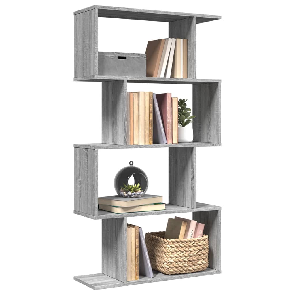 Room Divider Bookcase 6-Tier 70X24X Engineered Wood