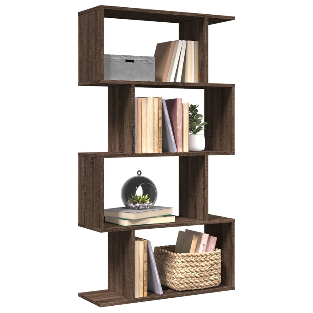 Room Divider Bookcase 6-Tier 70X24X Engineered Wood