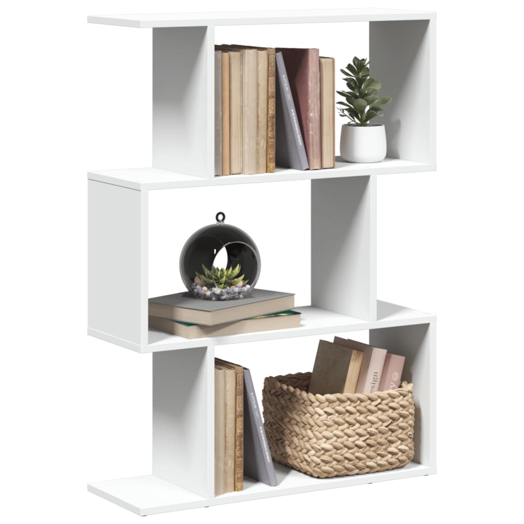 Room Divider Bookcase 6-Tier 70X24X Engineered Wood