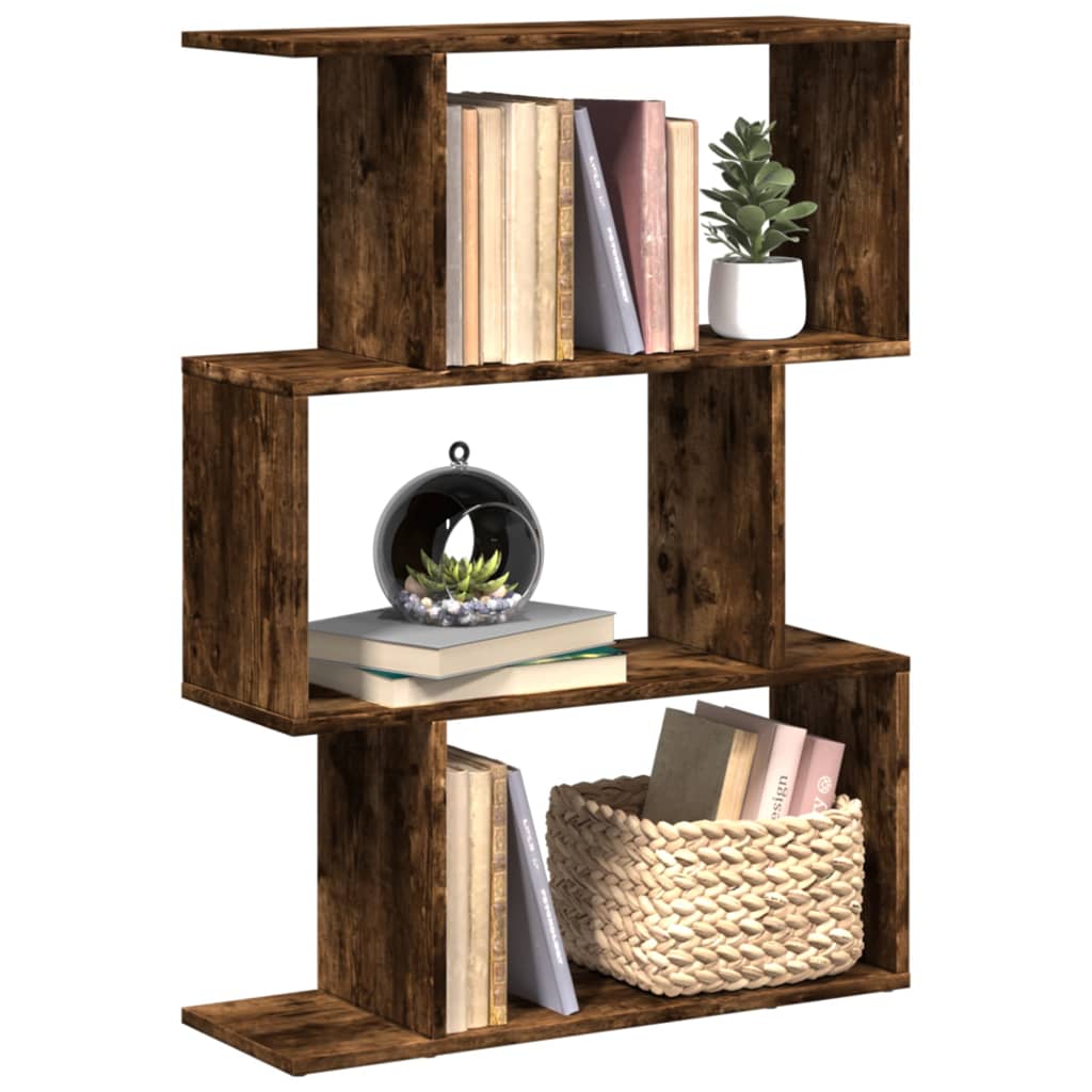 Room Divider Bookcase 6-Tier 70X24X Engineered Wood