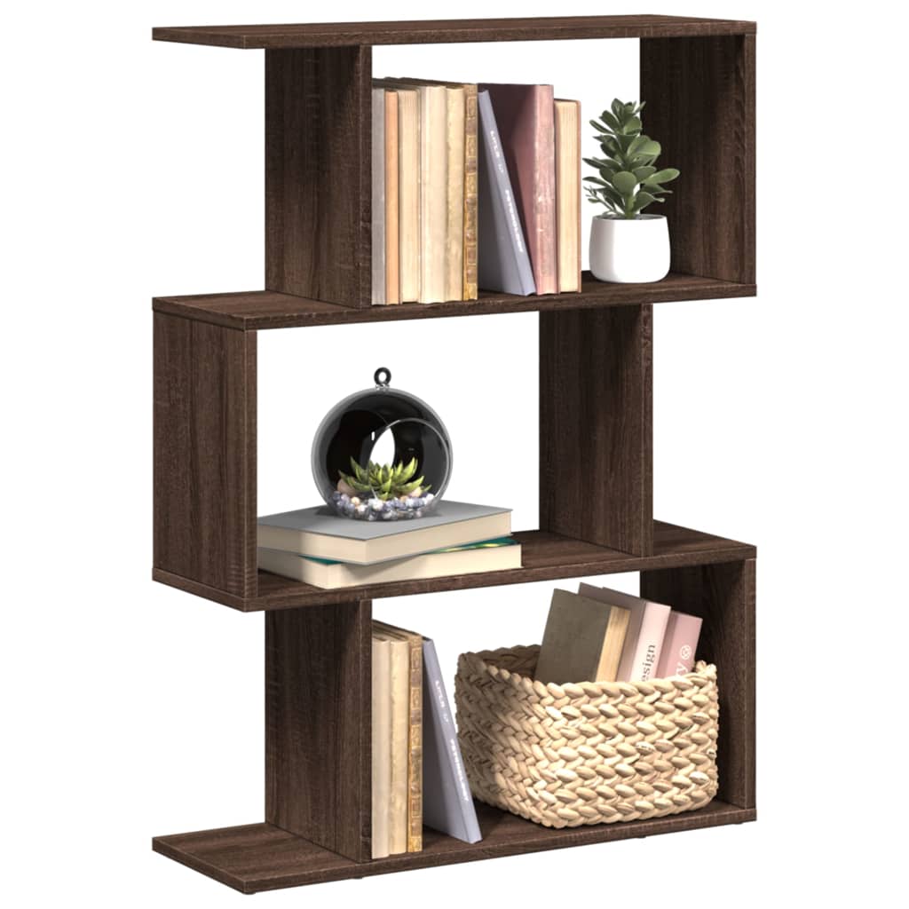 Room Divider Bookcase 6-Tier 70X24X Engineered Wood