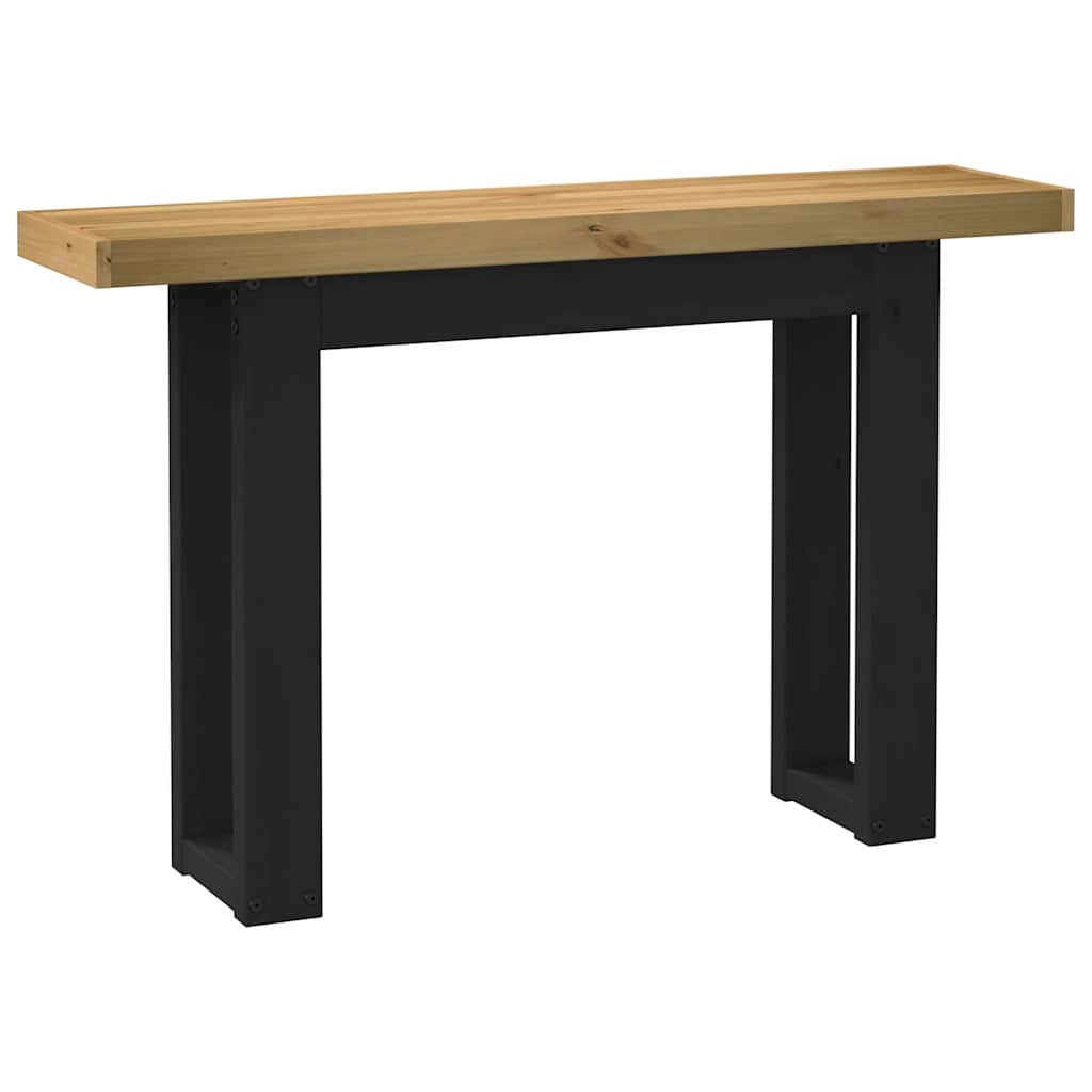 Console Table Noain U-Shaped Legs 120X30X75 Cm Solid Wood Pine