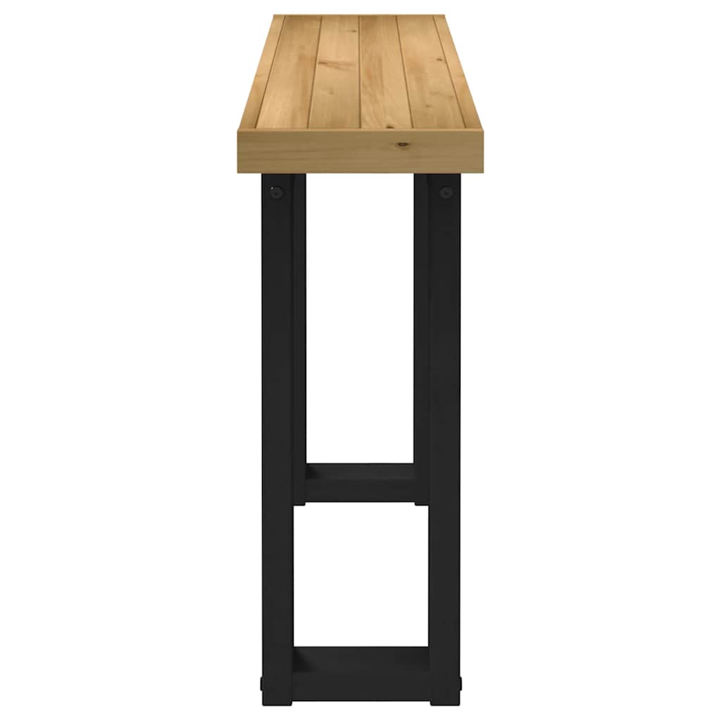 Console Table Noain U-Shaped Legs 120X30X75 Cm Solid Wood Pine