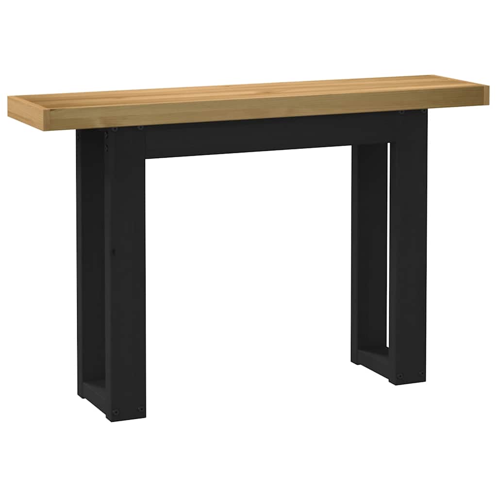 Console Table Noain U-Shaped Legs 120X30X75 Cm Solid Wood Pine