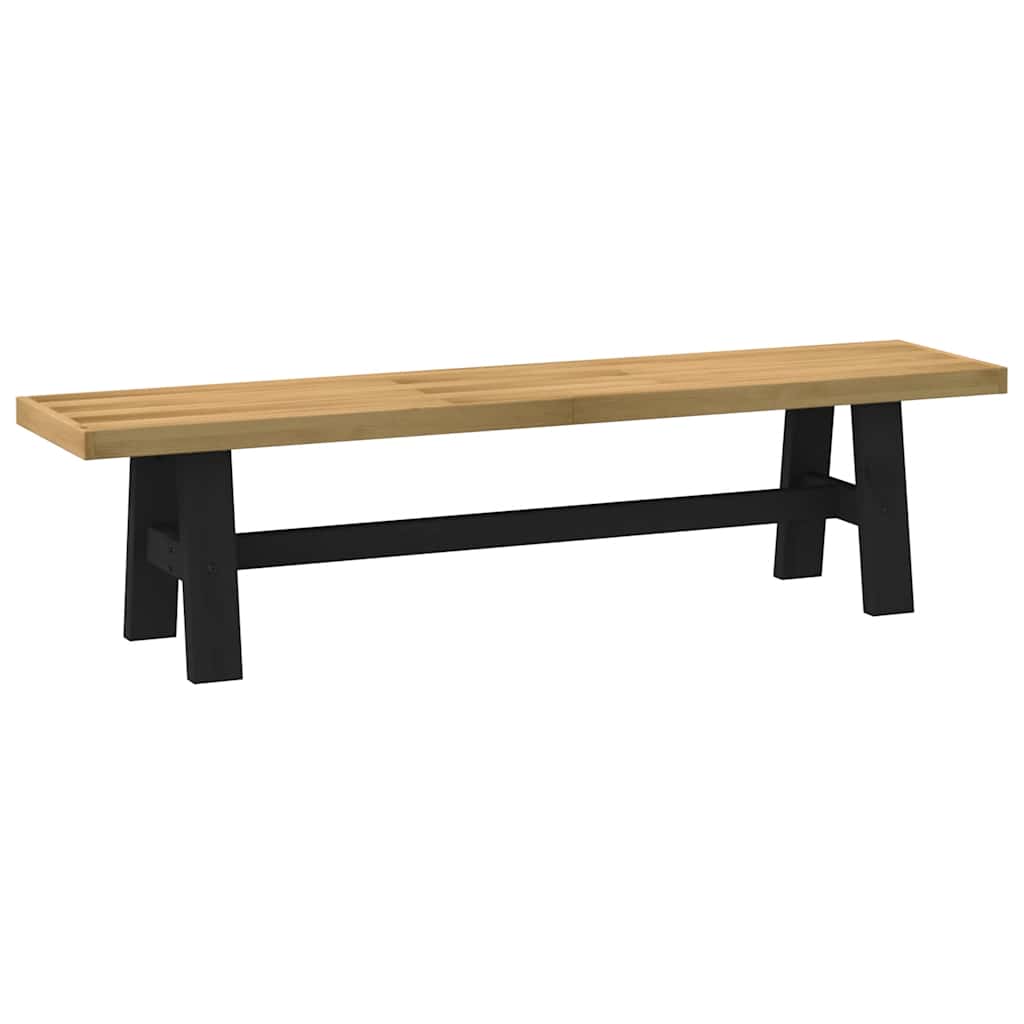 Dining Bench Noain U-Shaped Legs 180X40X45 Cm Solid Wood Pine