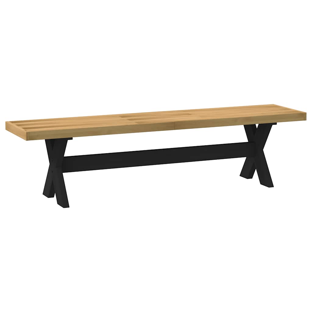 Dining Bench Noain U-Shaped Legs 180X40X45 Cm Solid Wood Pine