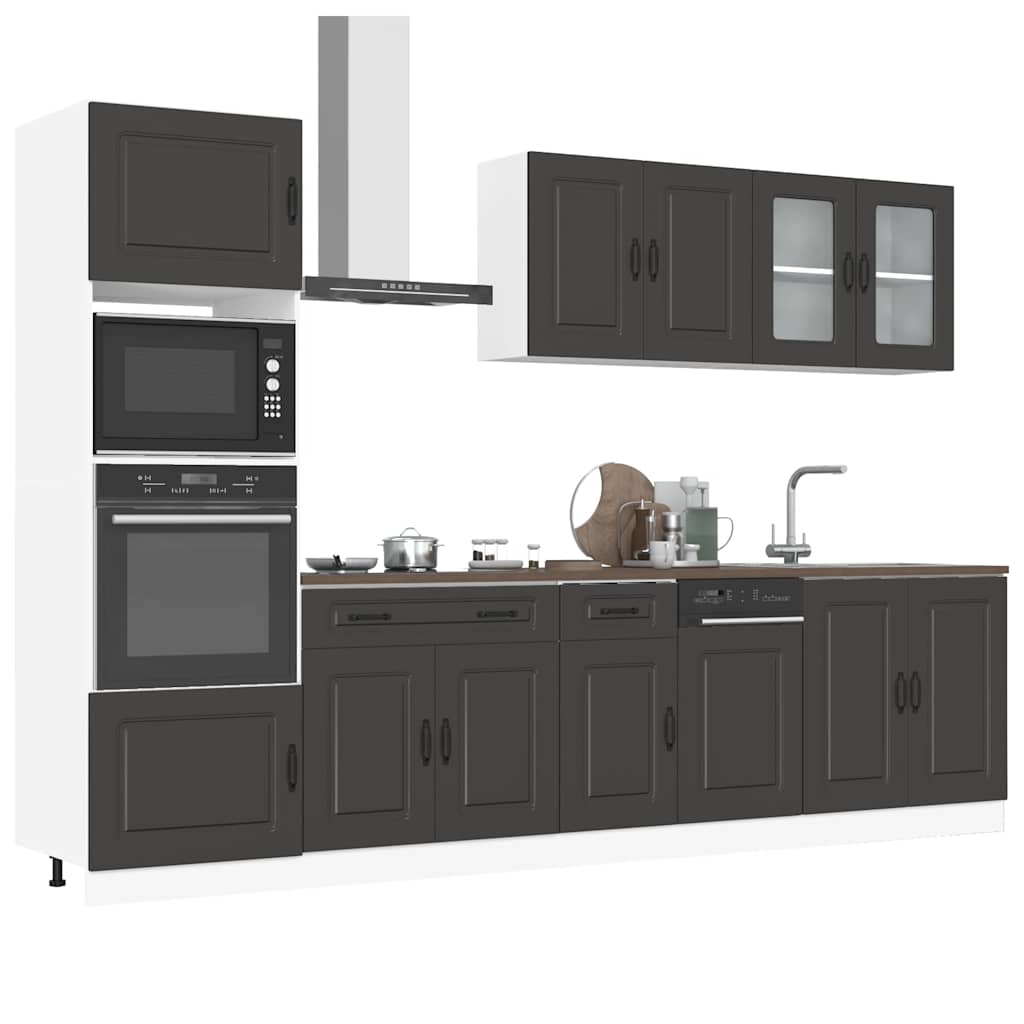 7 Piece Kitchen Cabinet Set Kalmar Engineered Wood