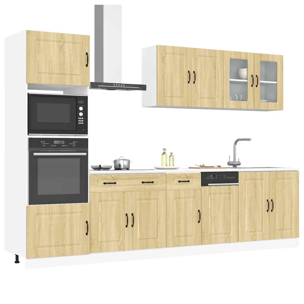 7 Piece Kitchen Cabinet Set Kalmar Engineered Wood