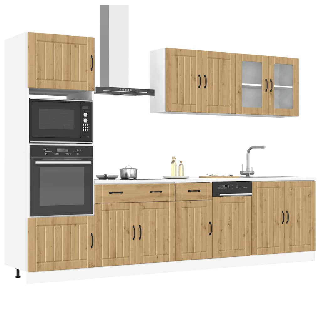 7 Piece Kitchen Cabinet Set Kalmar Engineered Wood