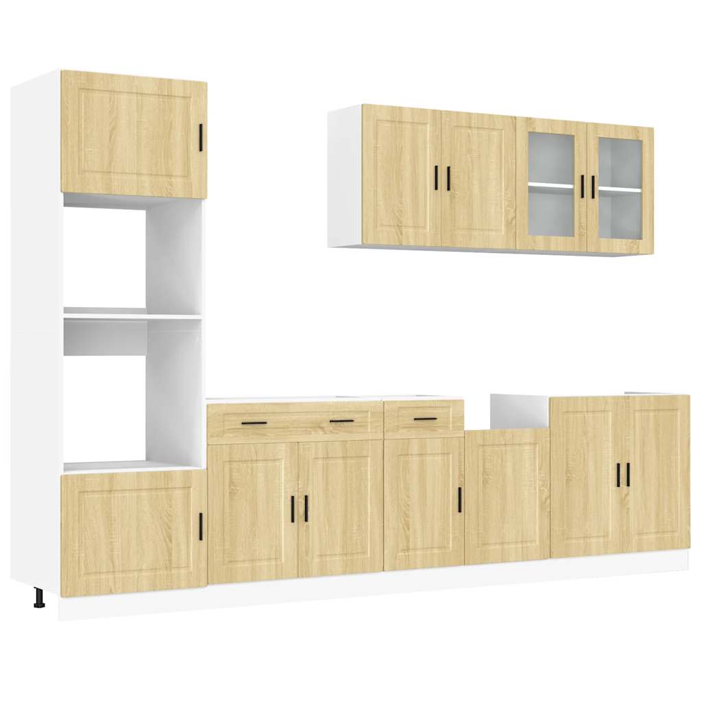 7 Piece Kitchen Cabinet Set Porto Engineered Wood