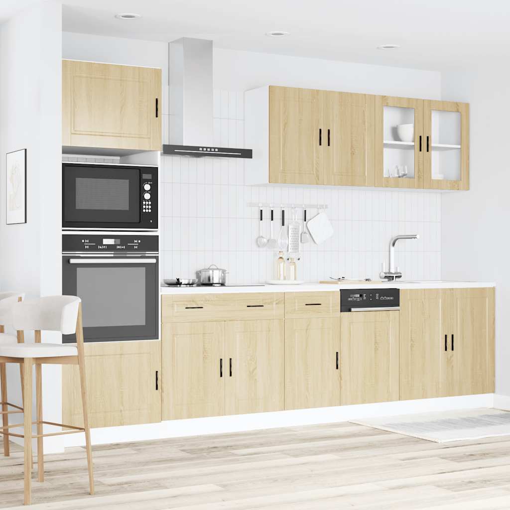 7 Piece Kitchen Cabinet Set Porto Engineered Wood