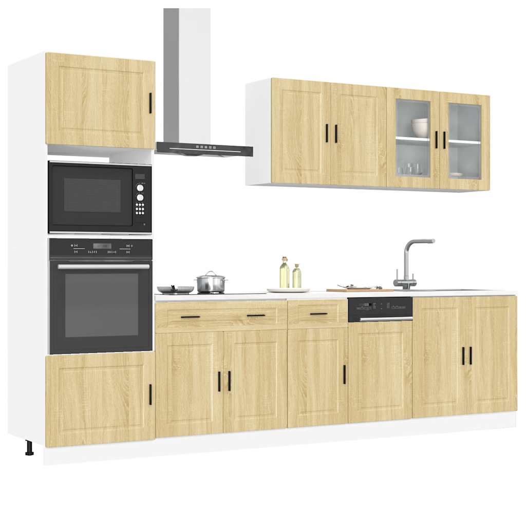 7 Piece Kitchen Cabinet Set Porto Engineered Wood