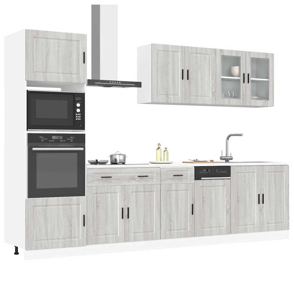 7 Piece Kitchen Cabinet Set Porto Engineered Wood