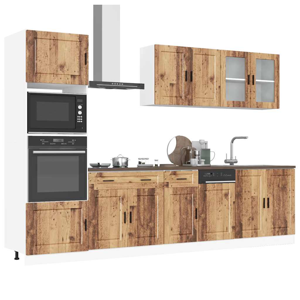 7 Piece Kitchen Cabinet Set Porto Engineered Wood