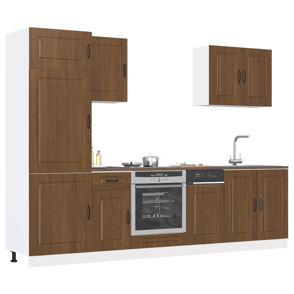 7 Piece Kitchen Cabinet Set Kalmar Engineered Wood