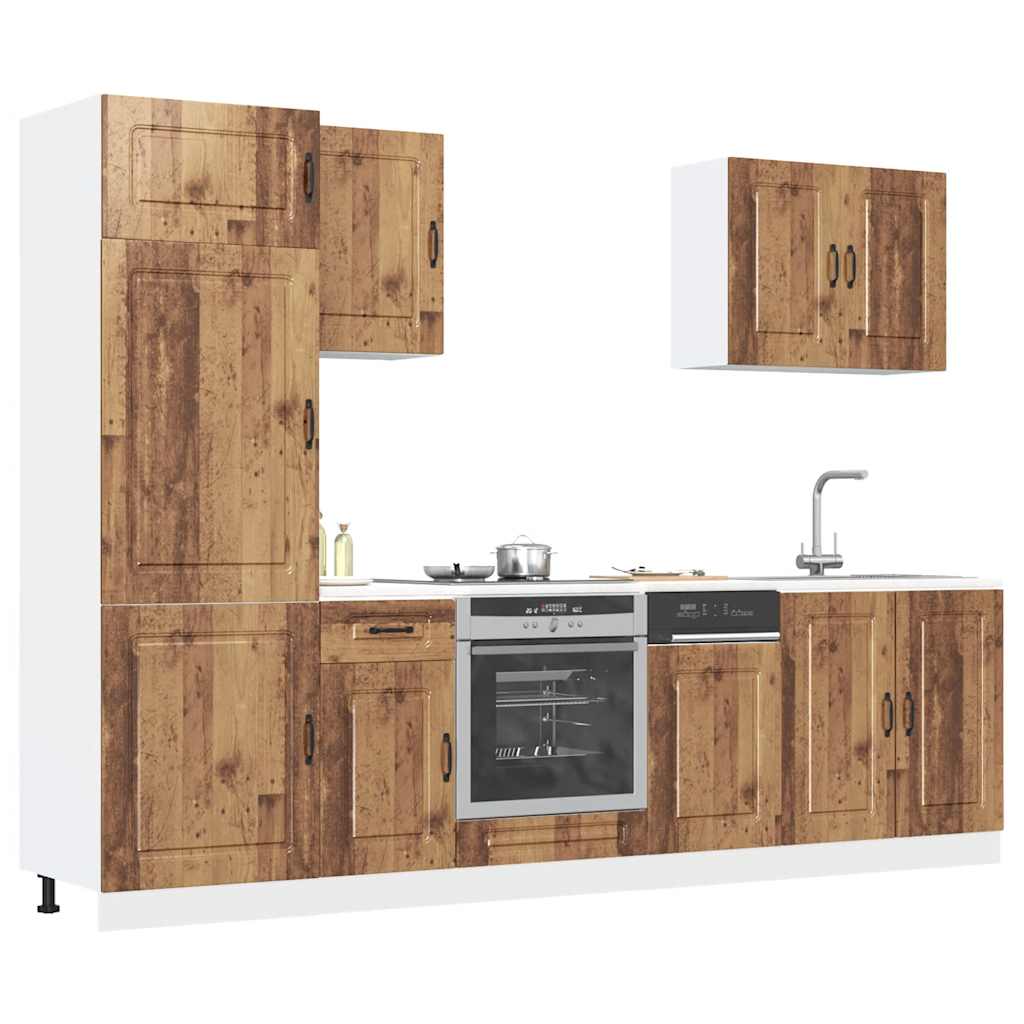 7 Piece Kitchen Cabinet Set Kalmar Engineered Wood