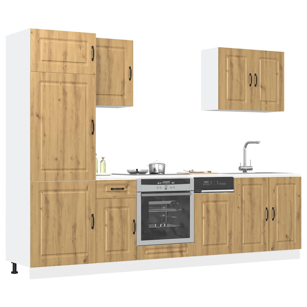 7 Piece Kitchen Cabinet Set Kalmar Engineered Wood