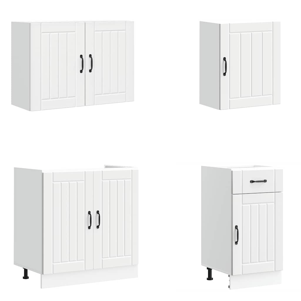 7 Piece Kitchen Cabinet Set Lucca Engineered Wood