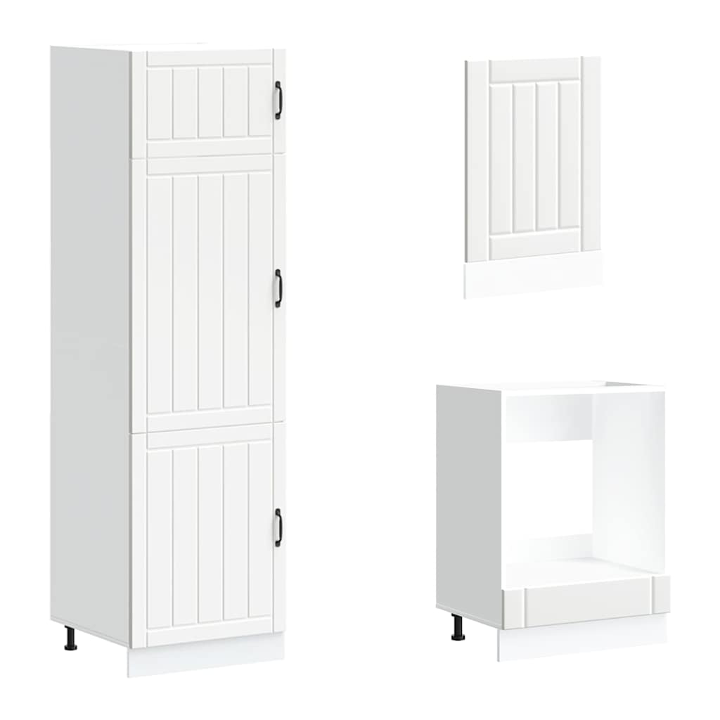 7 Piece Kitchen Cabinet Set Lucca Engineered Wood