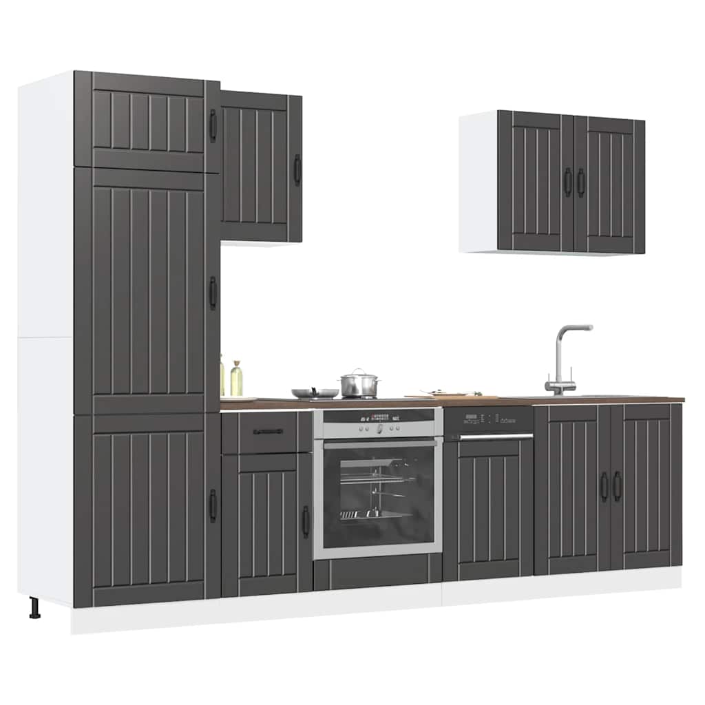 7 Piece Kitchen Cabinet Set Lucca Engineered Wood