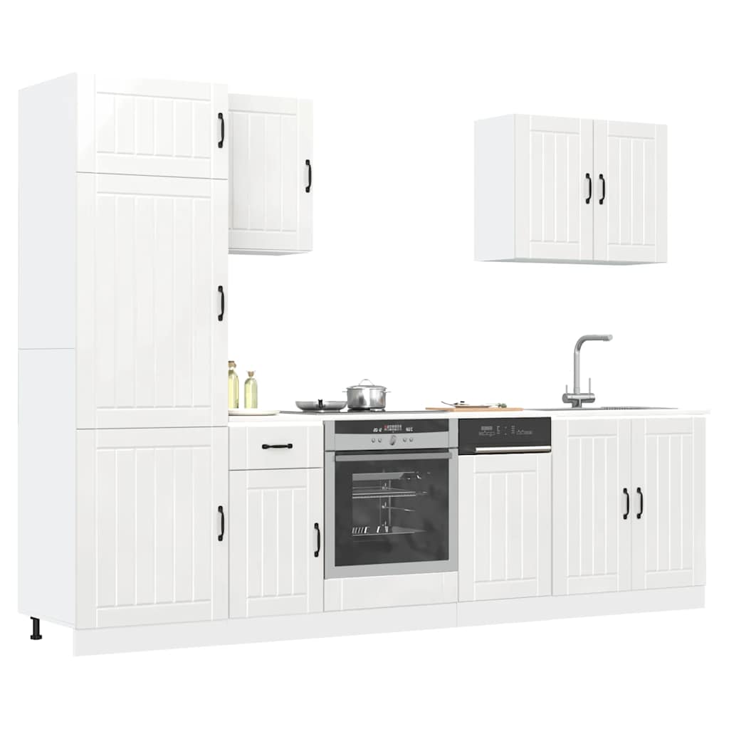 7 Piece Kitchen Cabinet Set Lucca Engineered Wood