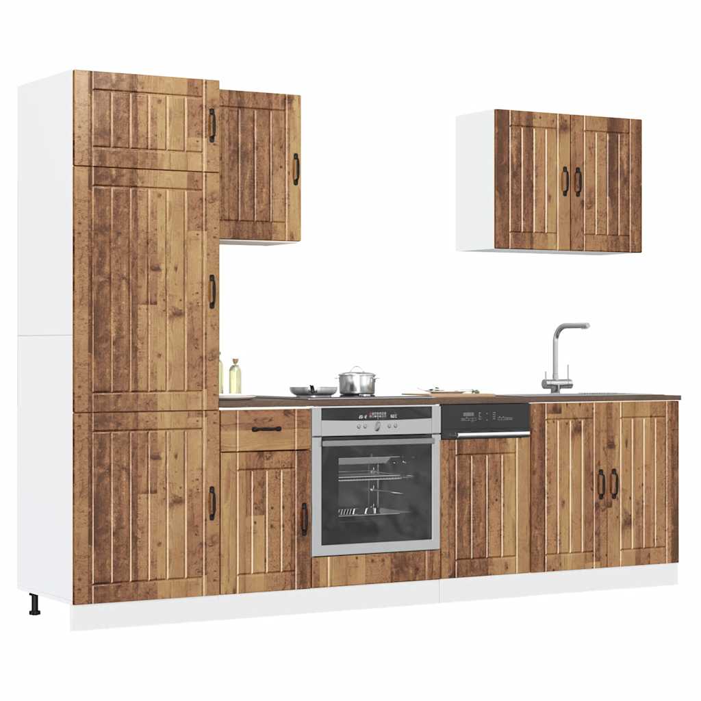 7 Piece Kitchen Cabinet Set Lucca Engineered Wood