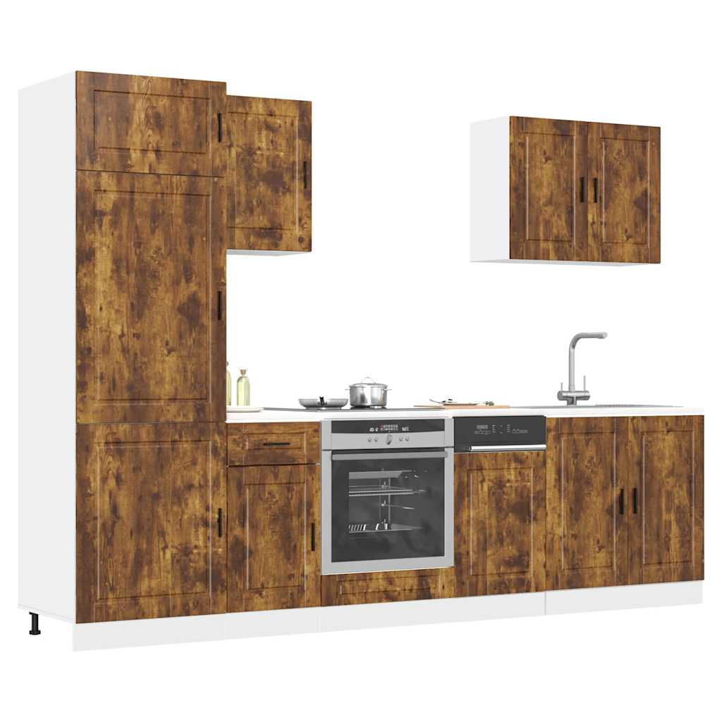 7 Piece Kitchen Cabinet Set Porto Engineered Wood