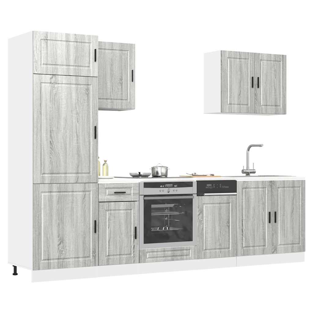 7 Piece Kitchen Cabinet Set Porto Engineered Wood