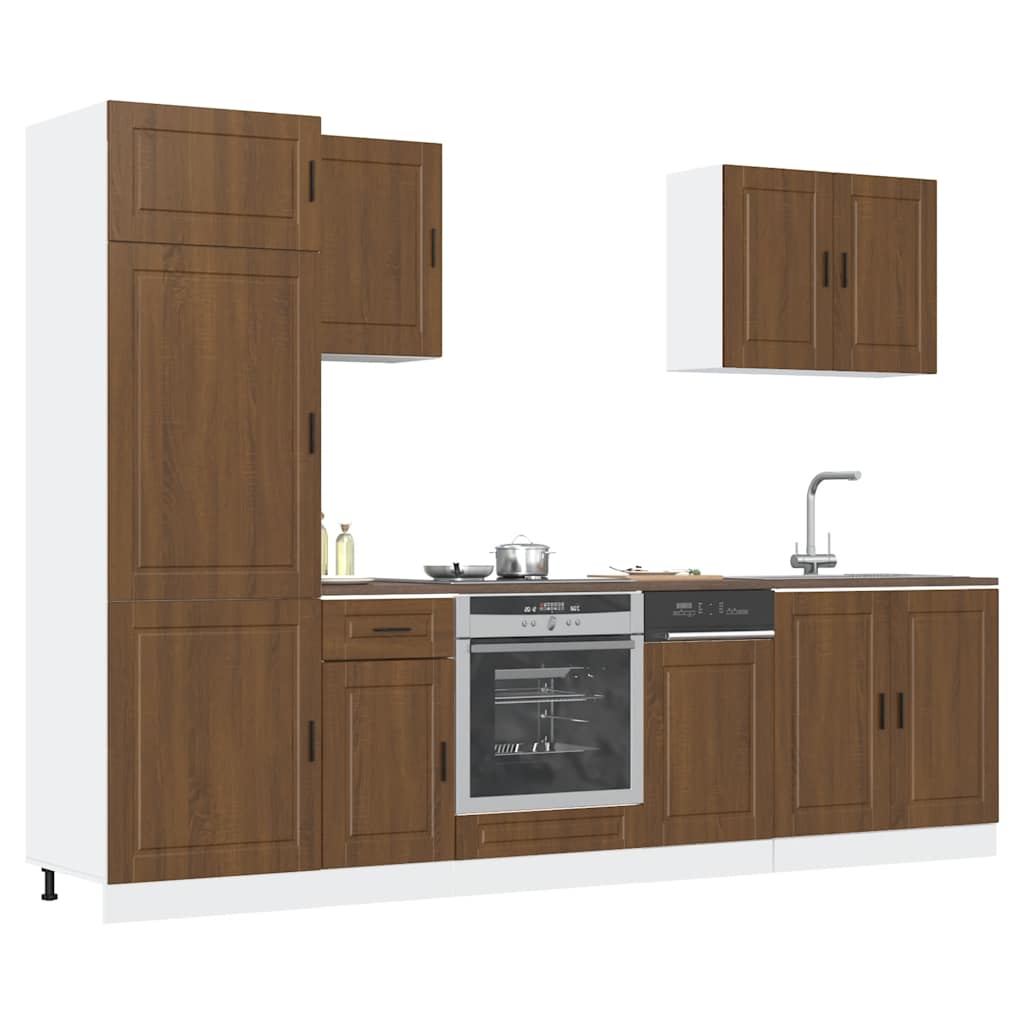 7 Piece Kitchen Cabinet Set Porto Engineered Wood
