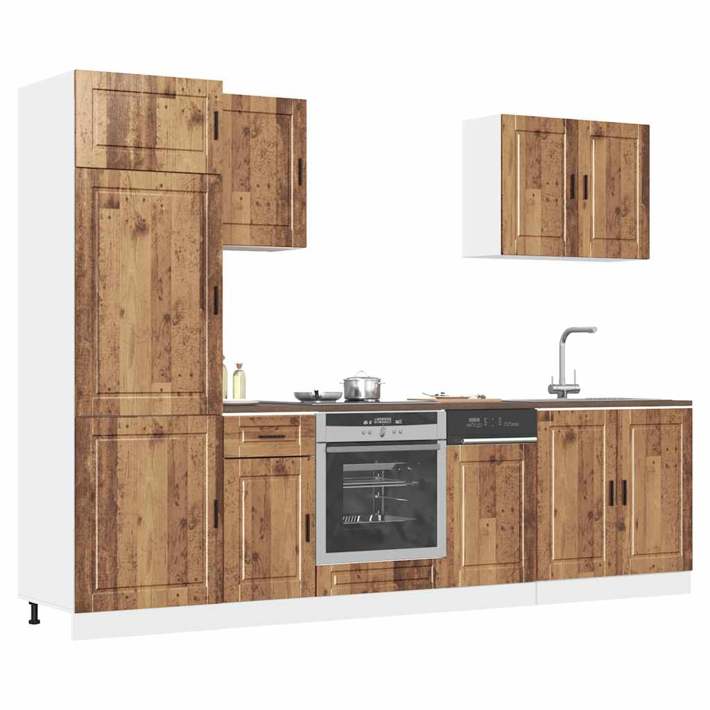7 Piece Kitchen Cabinet Set Porto Engineered Wood