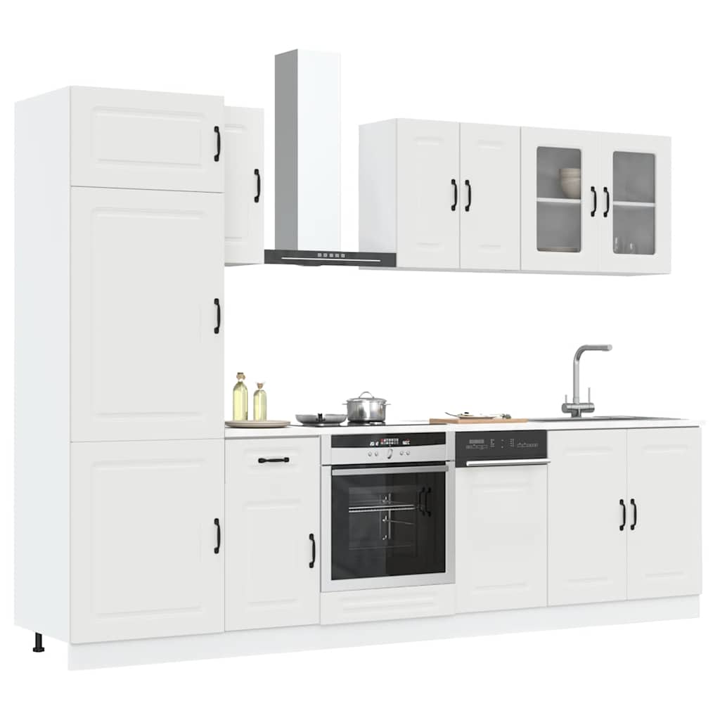 8 Piece Kitchen Cabinet Set Kalmar Engineered Wood