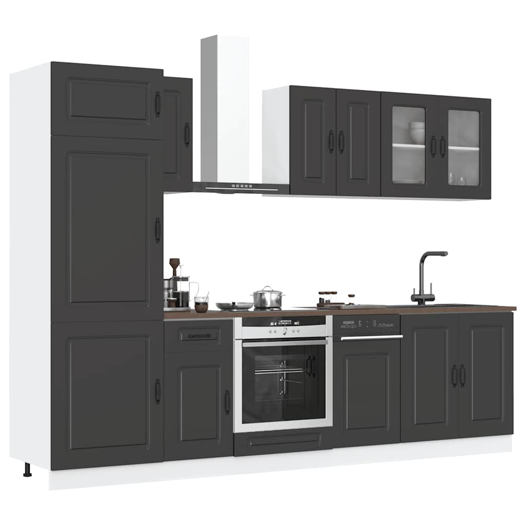 8 Piece Kitchen Cabinet Set Kalmar Engineered Wood