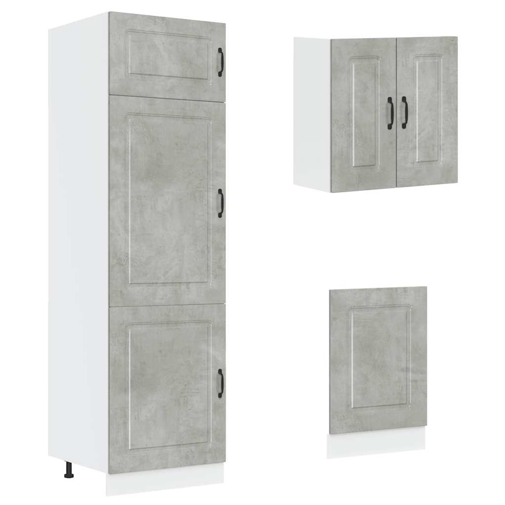 8 Piece Kitchen Cabinet Set Kalmar Engineered Wood