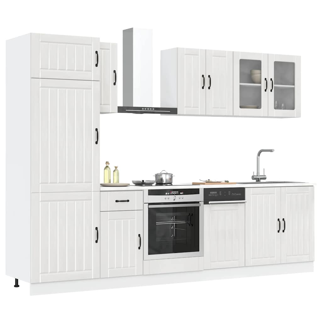 8 Piece Kitchen Cabinet Set Kalmar Engineered Wood