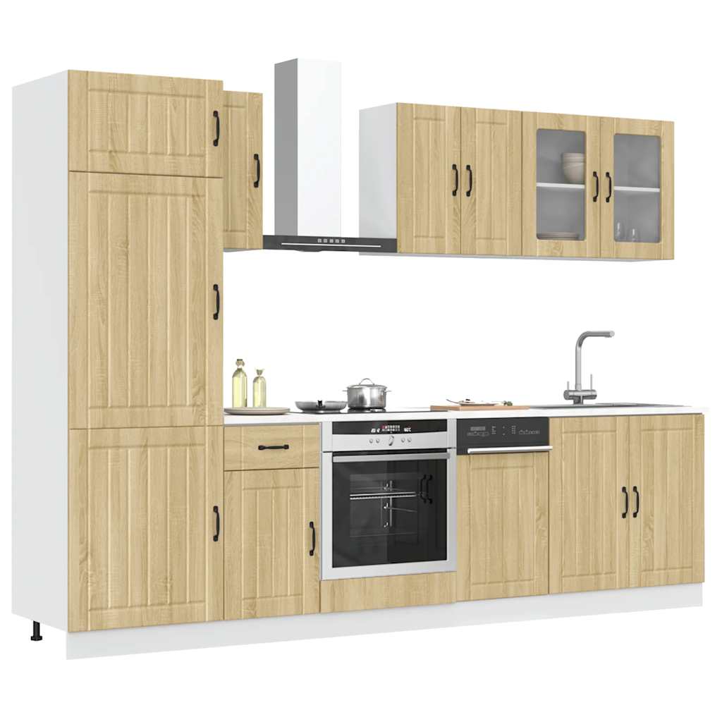 8 Piece Kitchen Cabinet Set Kalmar Engineered Wood