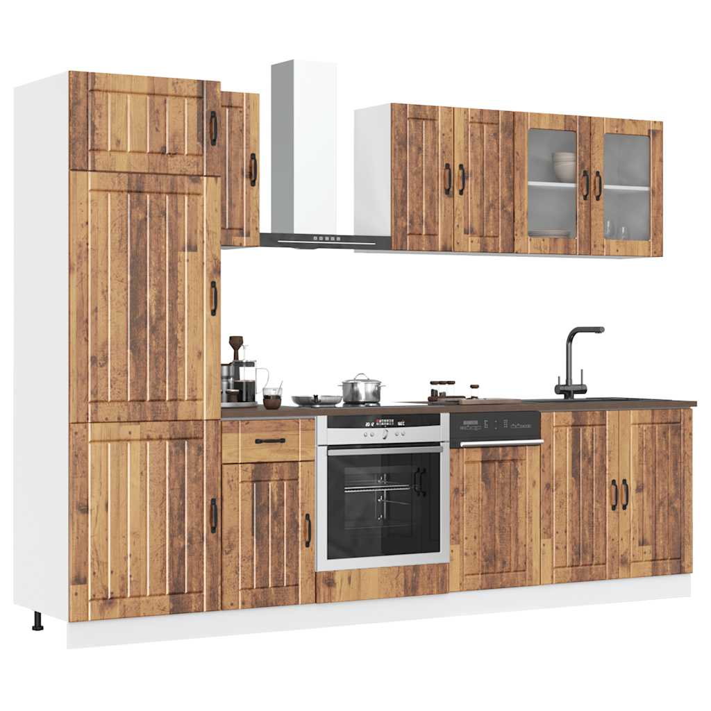 8 Piece Kitchen Cabinet Set Kalmar Engineered Wood