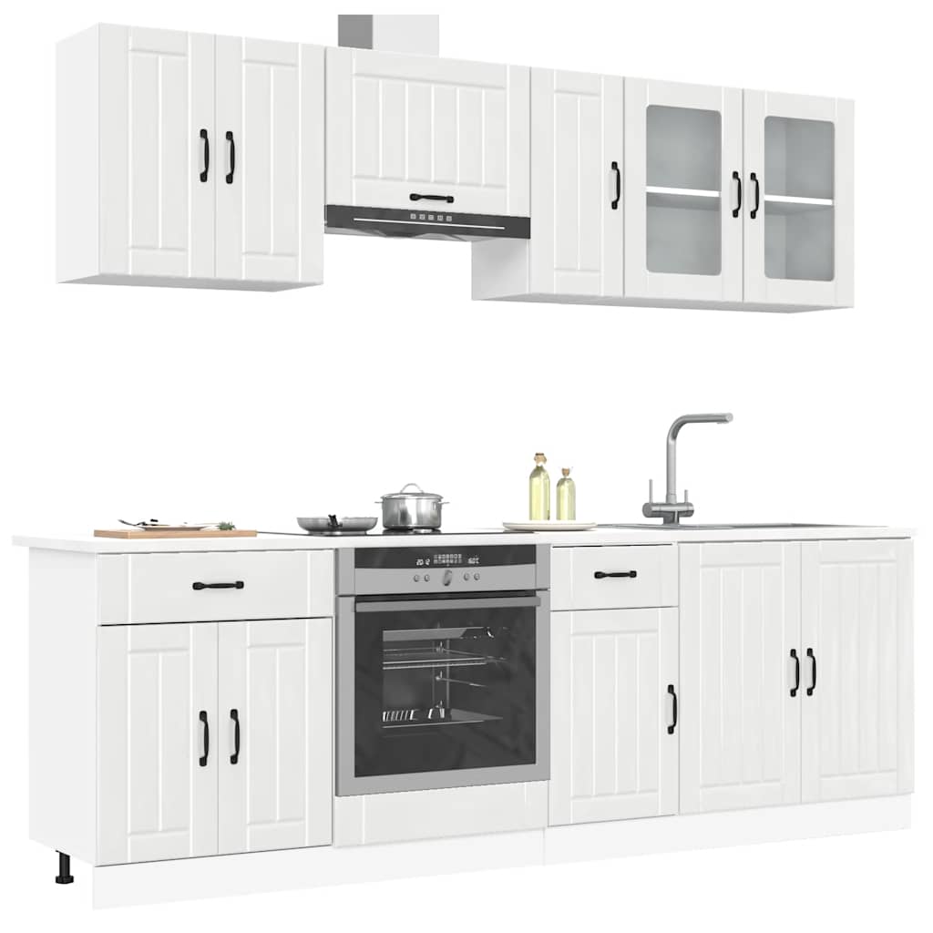 8 Piece Kitchen Cabinet Set Kalmar Engineered Wood