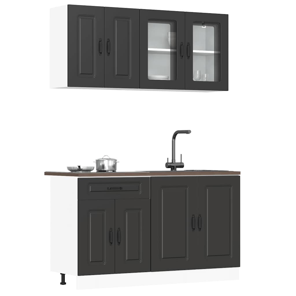 4 Piece Kitchen Cabinet Set Kalmar Engineered Wood