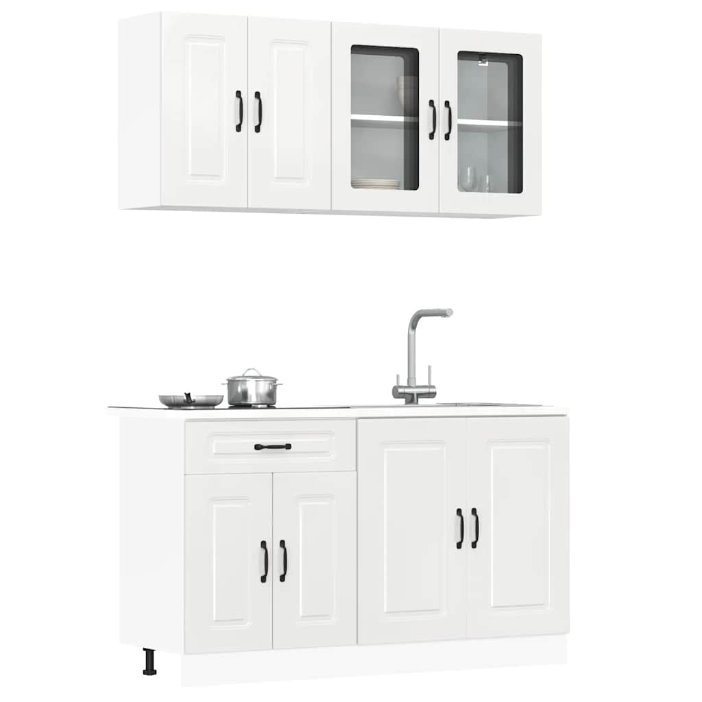 4 Piece Kitchen Cabinet Set Kalmar Engineered Wood