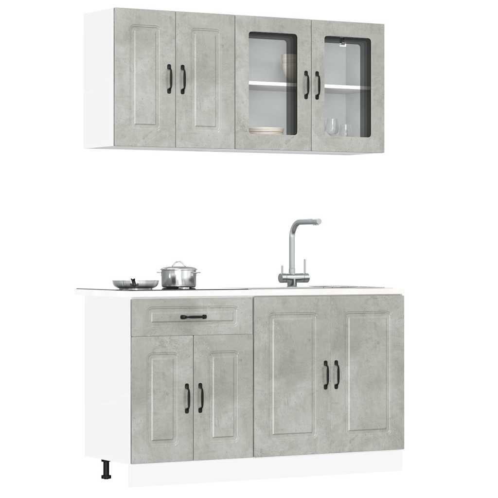 4 Piece Kitchen Cabinet Set Kalmar Engineered Wood