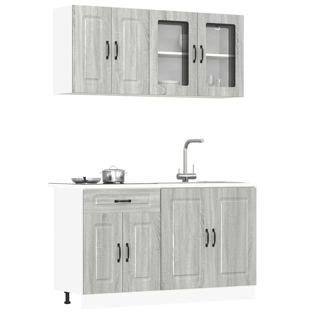 4 Piece Kitchen Cabinet Set Kalmar Engineered Wood