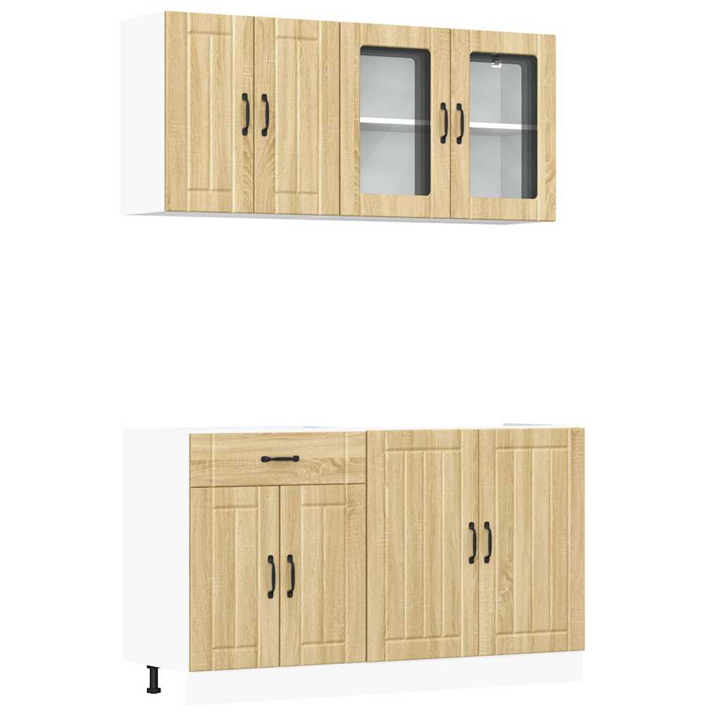 4 Piece Kitchen Cabinet Set Lucca Engineered Wood