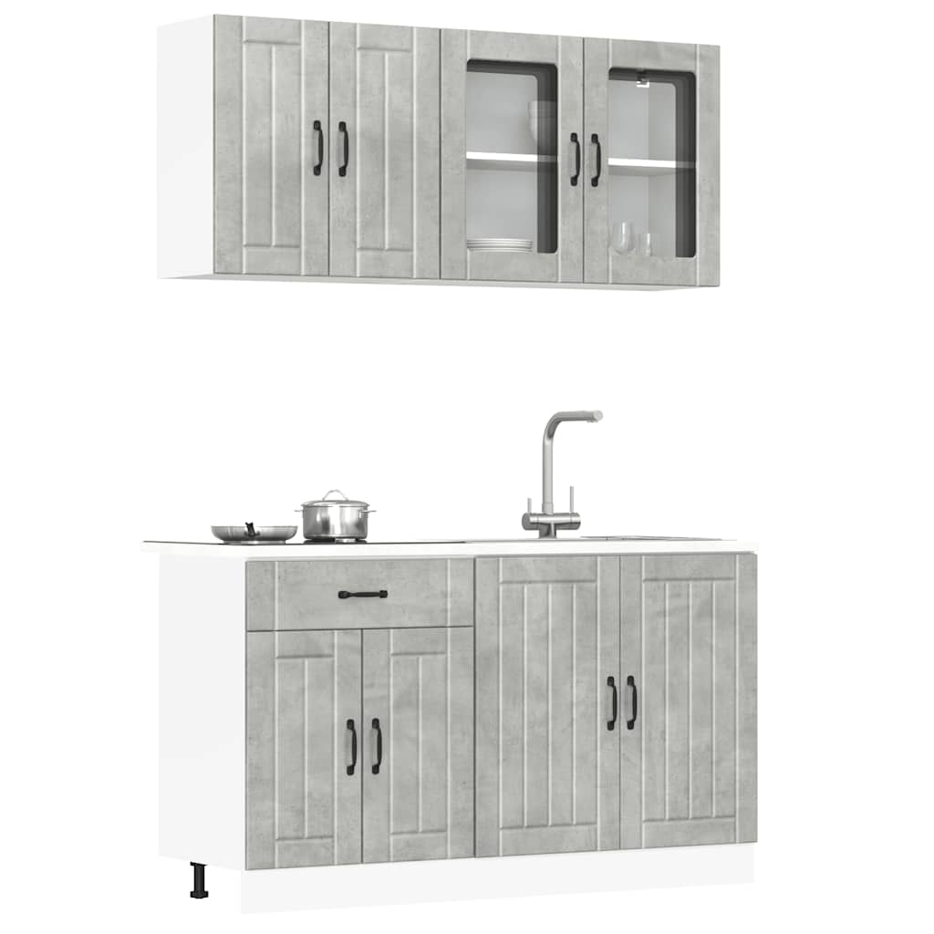 4 Piece Kitchen Cabinet Set Lucca Engineered Wood