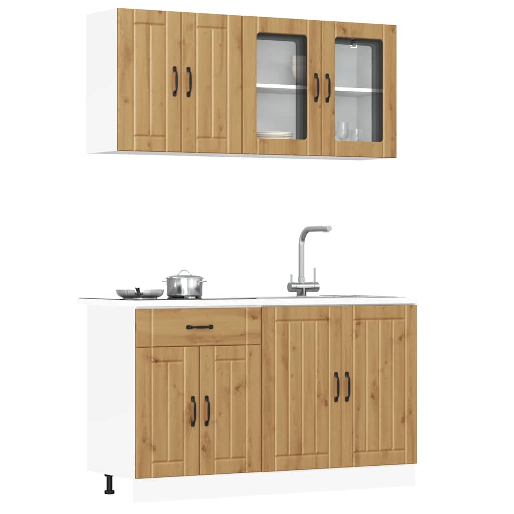 4 Piece Kitchen Cabinet Set Lucca Engineered Wood