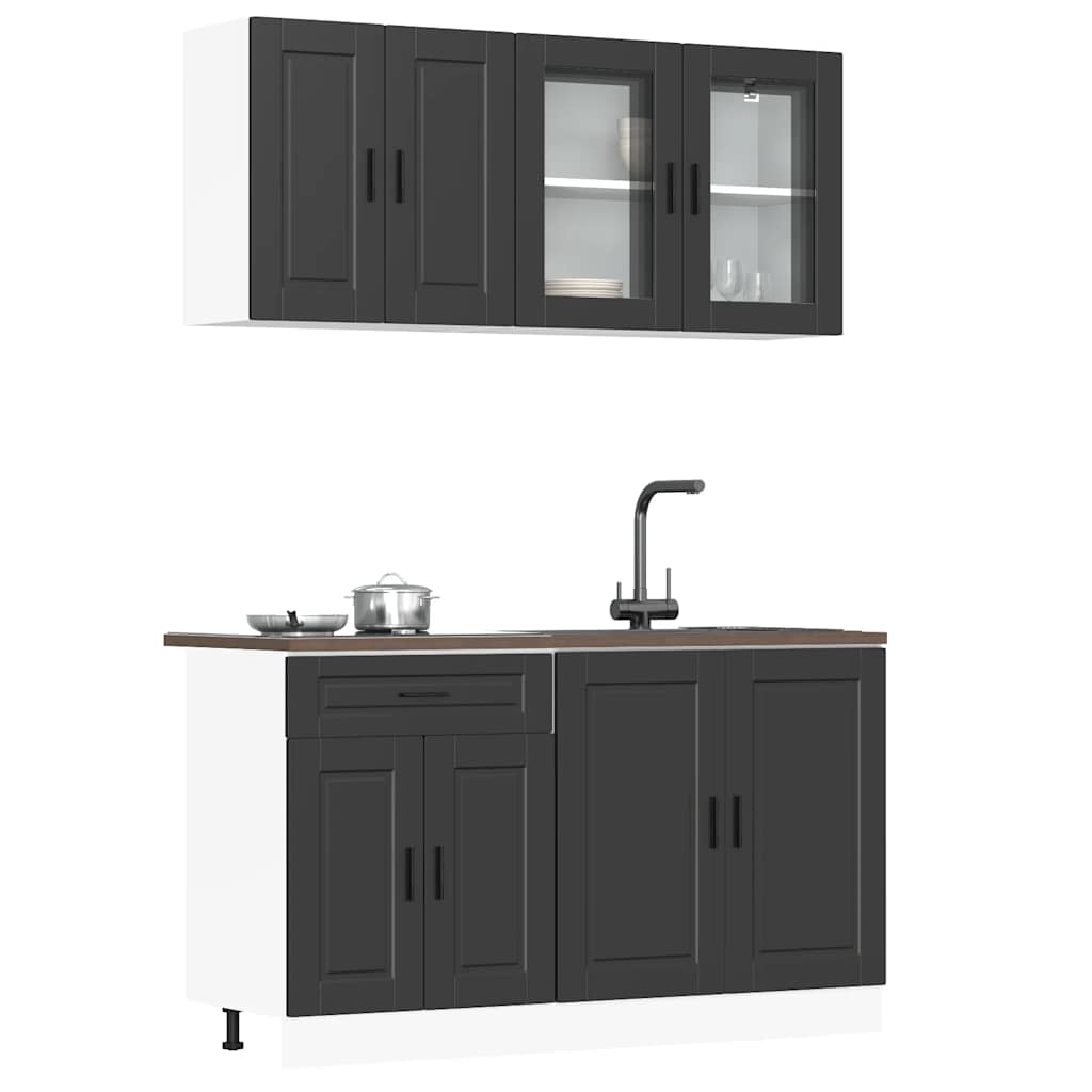 4 Piece Kitchen Cabinet Set Porto Engineered Wood