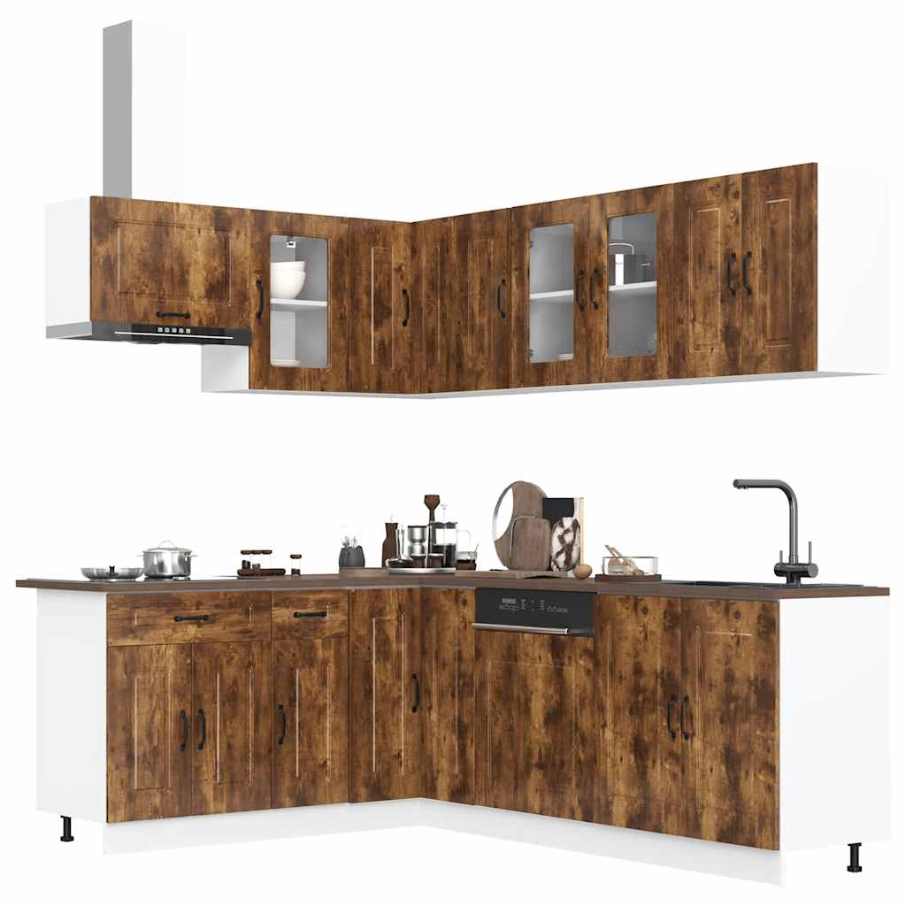 11 Piece Kitchen Cabinet Set Kalmar Engineered Wood