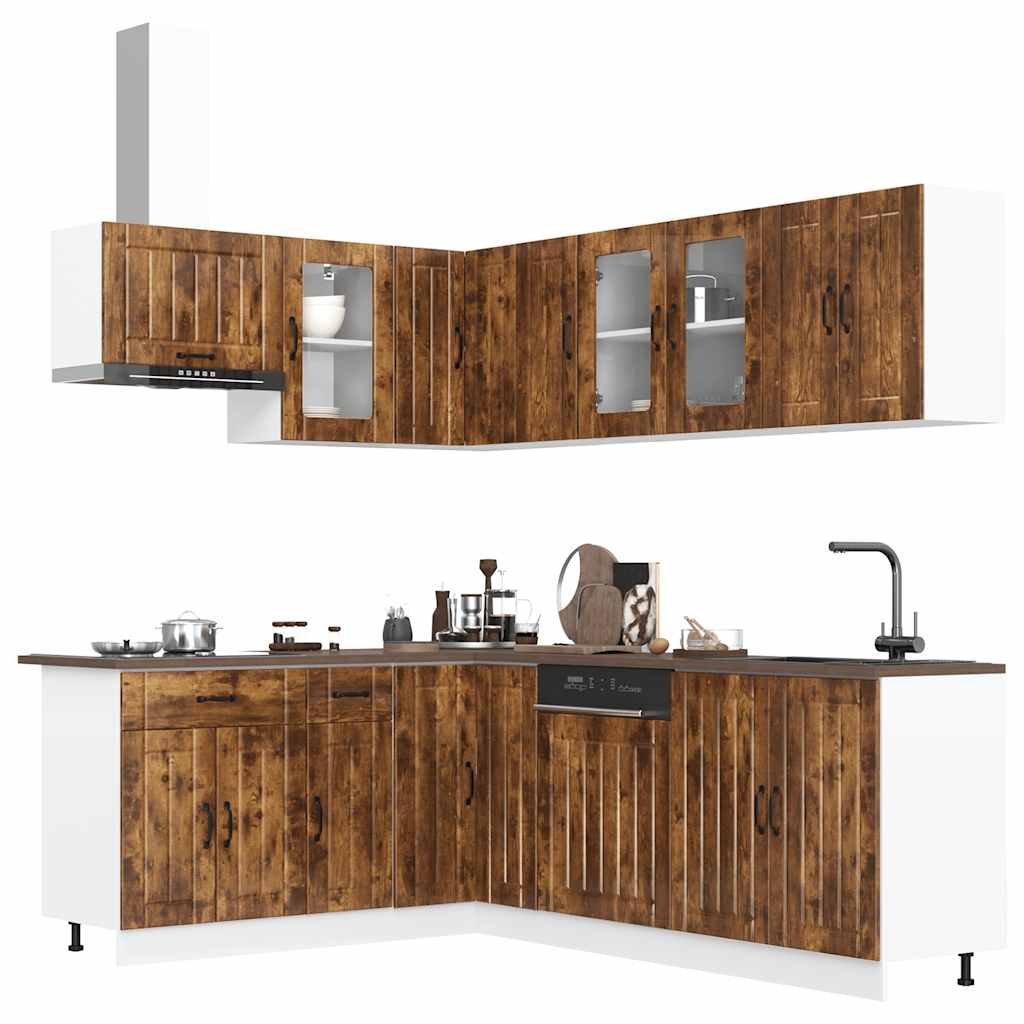 11 Piece Kitchen Cabinet Set Lucca Engineered Wood